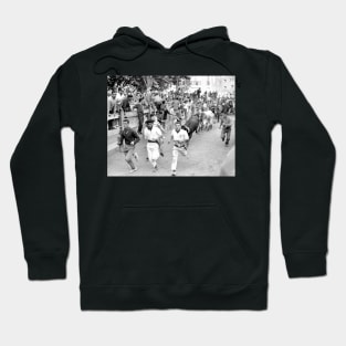 Pamplona Spain Running of the Bulls Hoodie